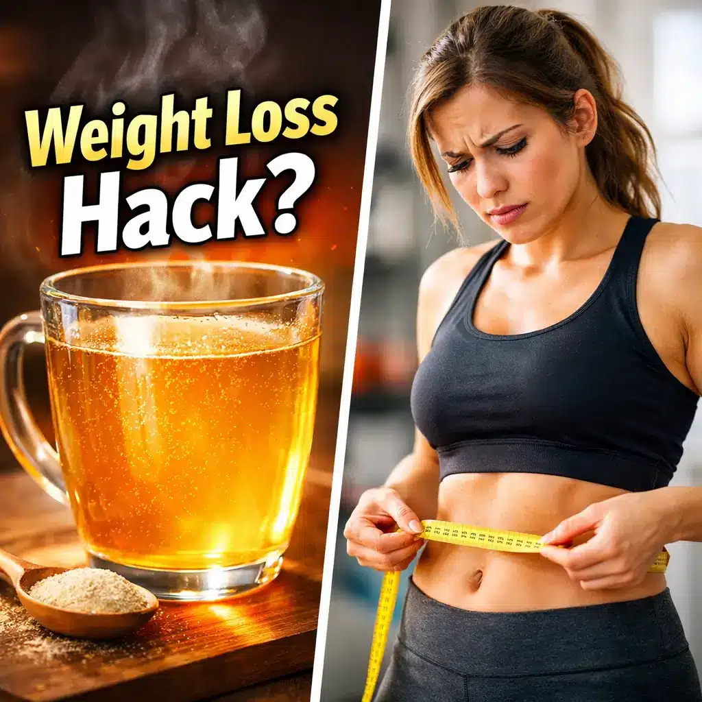 does the gelatin trick for weight loss really work Gelatin drink weight loss hack comparison thumbnail with question text