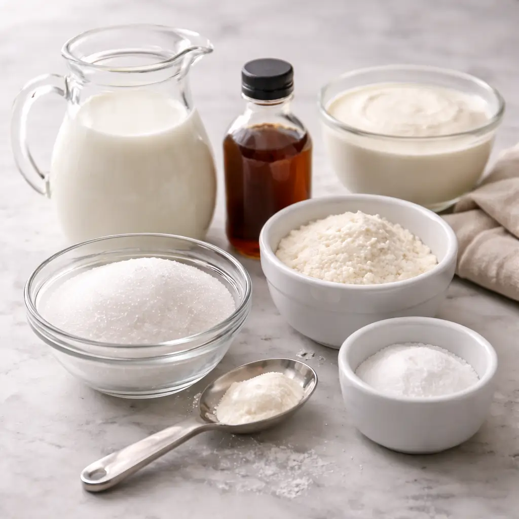 Heating milk and sugar base for gelato trick recipe