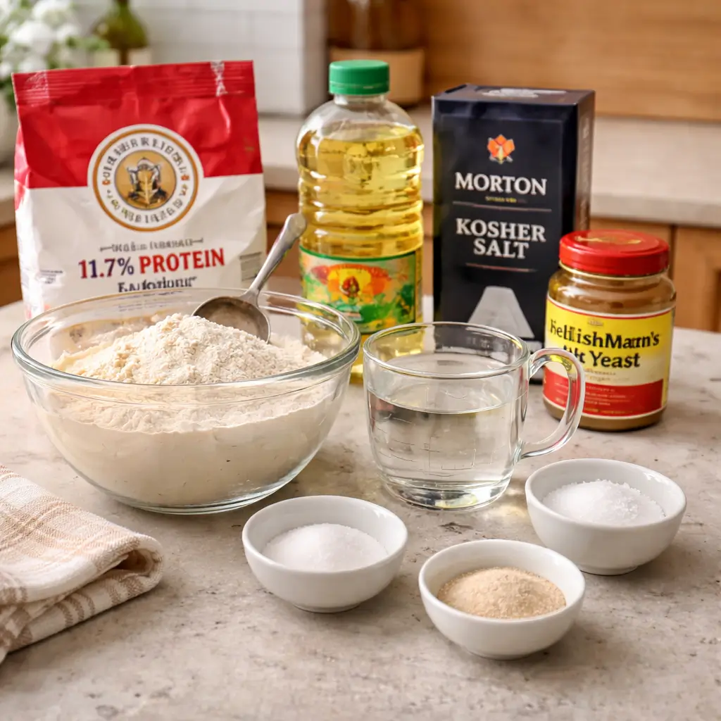 Ingredients for peruvian pan frances recipe in US kitchen