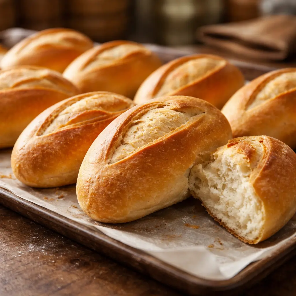 Authentic Peruvian pan frances bread from a local bakery