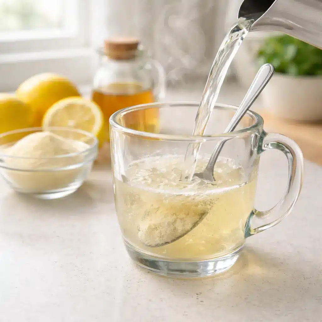 jillian michaels gelatin trick recipe Dissolving gelatin in hot water