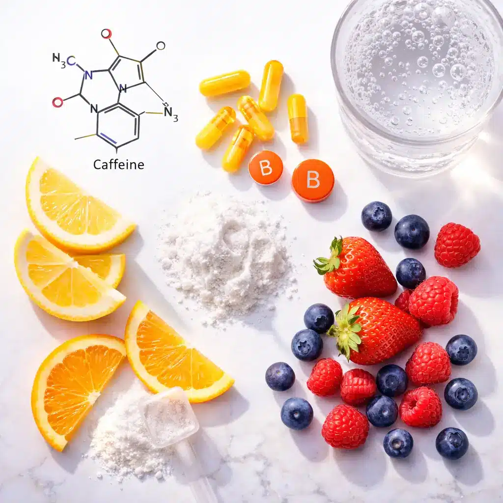 kim kardashian energy drink Common ingredients used in modern energy drinks including caffeine vitamins and fruit extracts