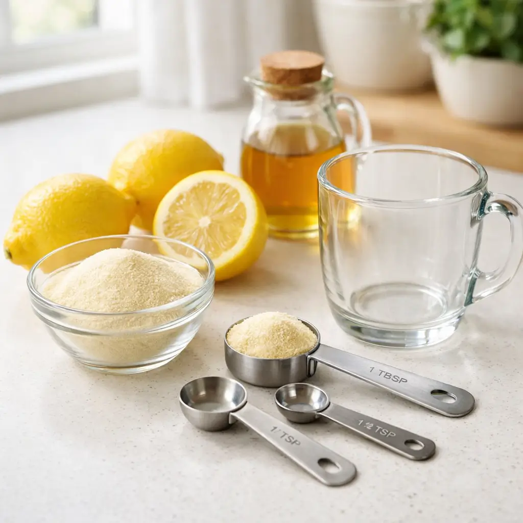 Ingredients for gelatin weight loss drink