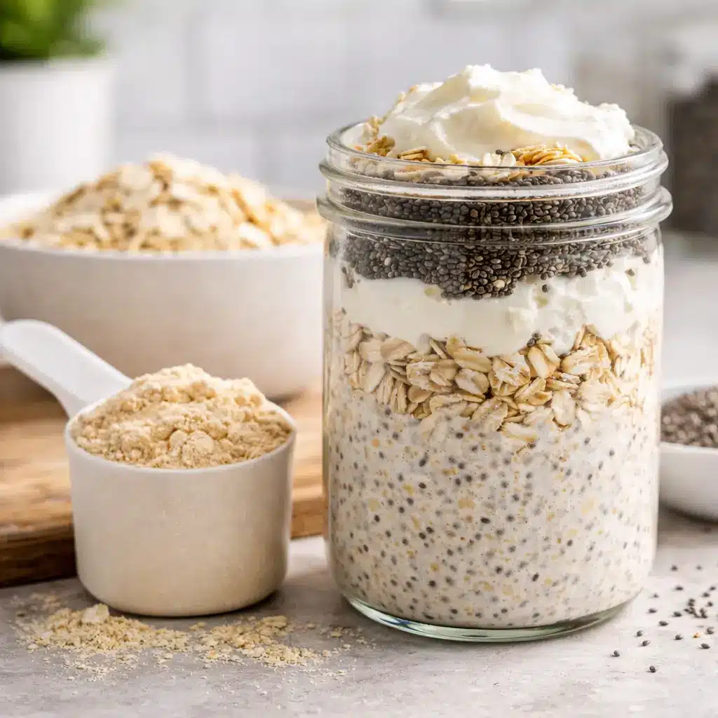 high protein overnight oats for fat loss