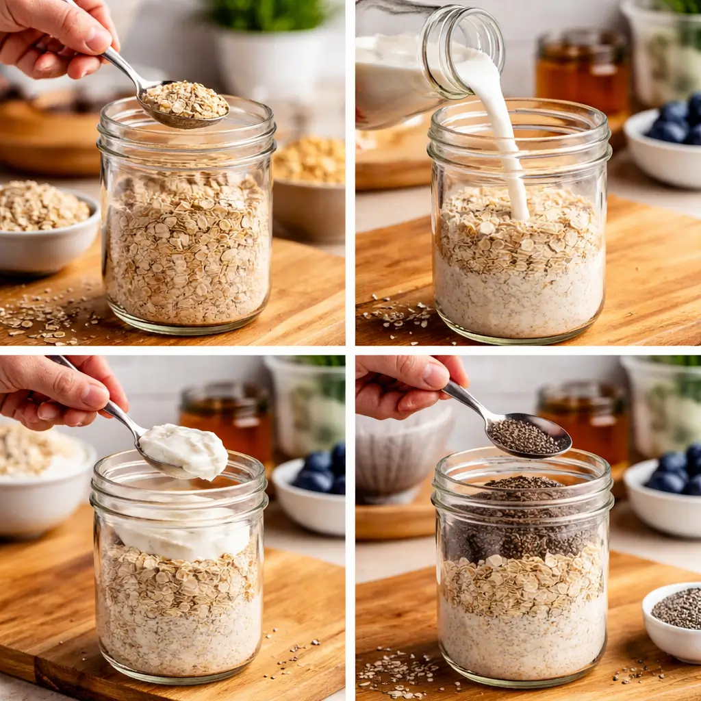 how to make overnight oats step by step