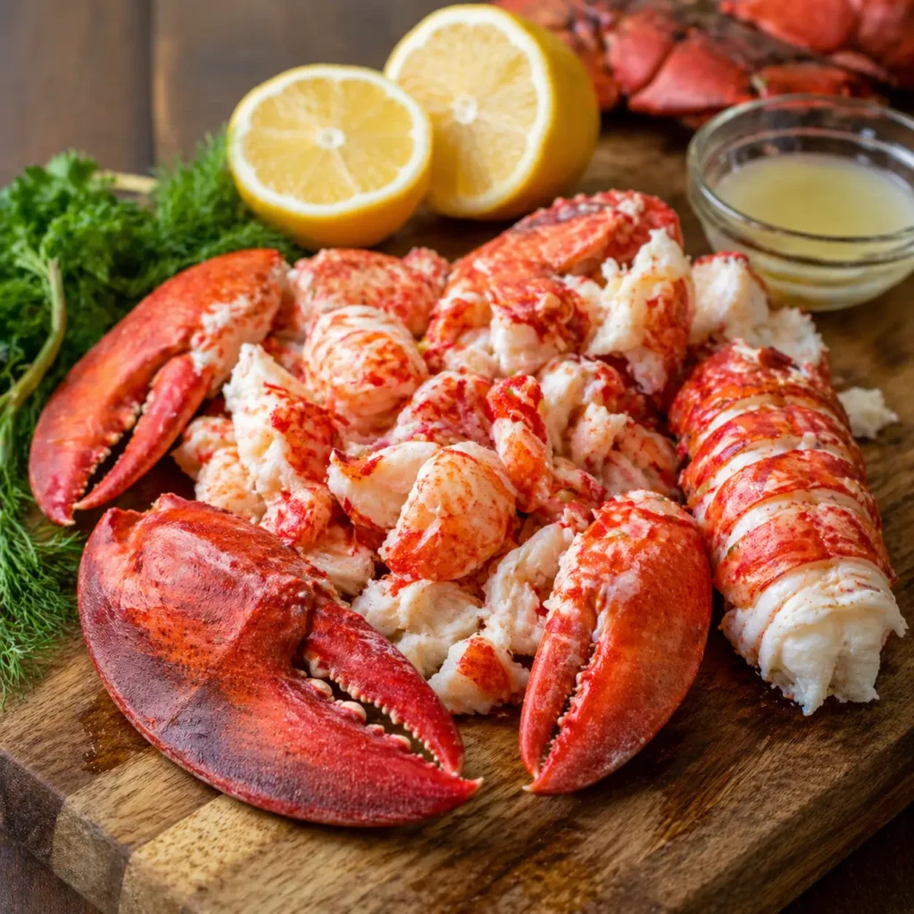 fresh lobster meat for Nova Scotia lobster roll recipe