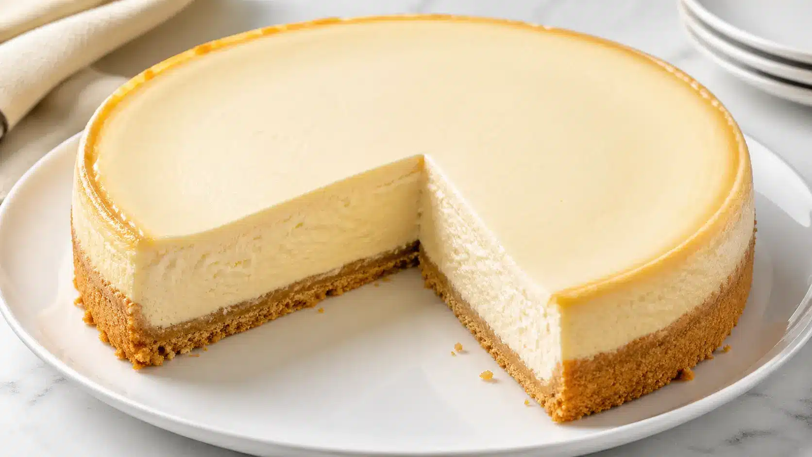 Martha Stewart New York Cheesecake Recipe finished cake