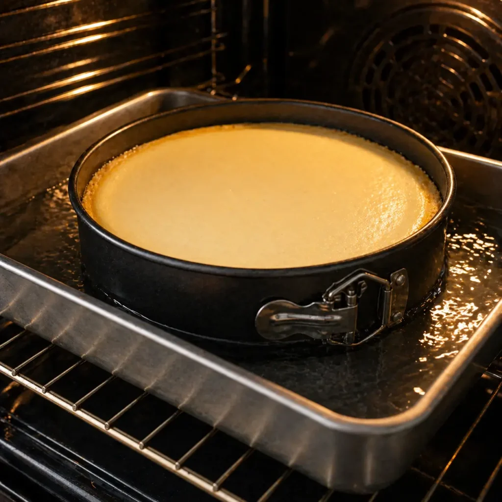 cheesecake baking water bath
