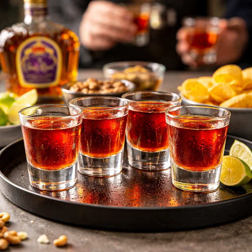 Wu tang shot recipe crown royal served at party