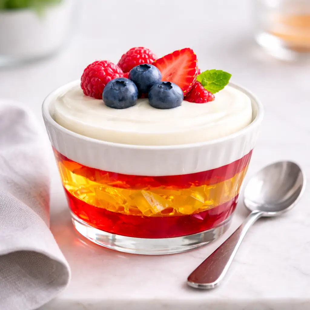 finished bariatric gelatin trick recipe dessert in bowl
