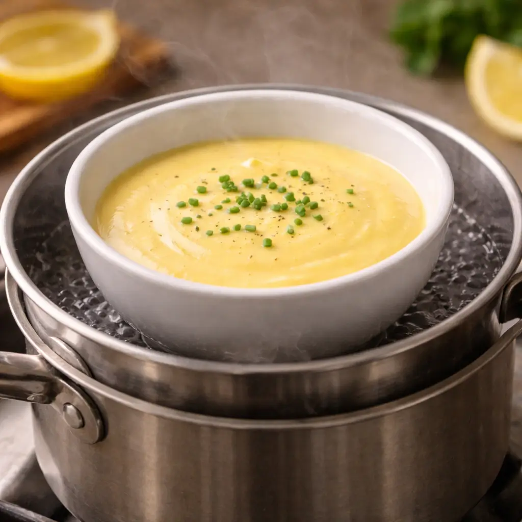 keeping hollandaise sauce warm