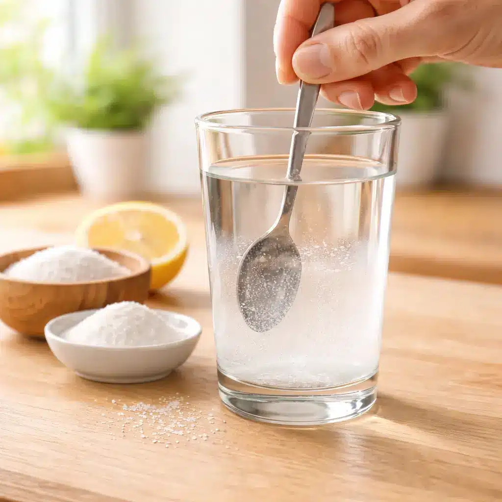 Mixing baking soda salt trick for men recipe