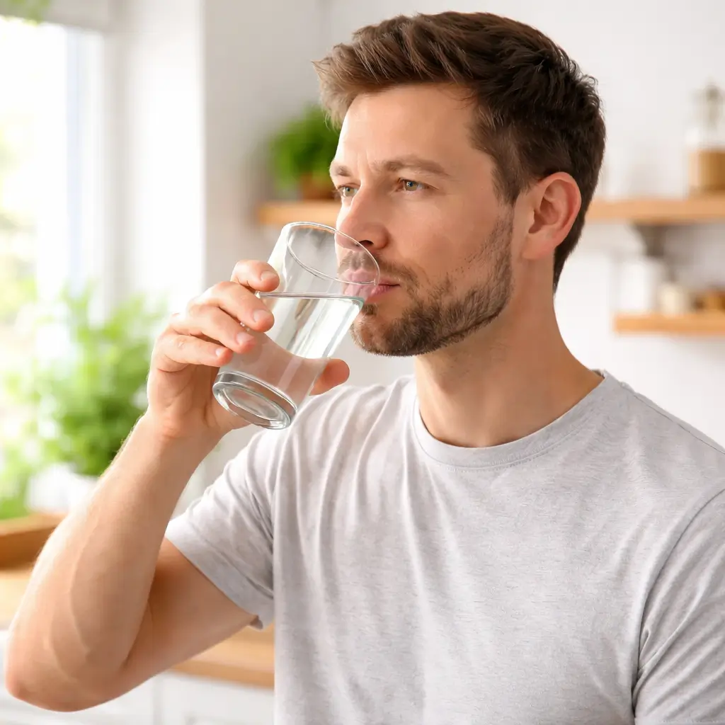 Using baking soda salt trick for men recipe in the morning