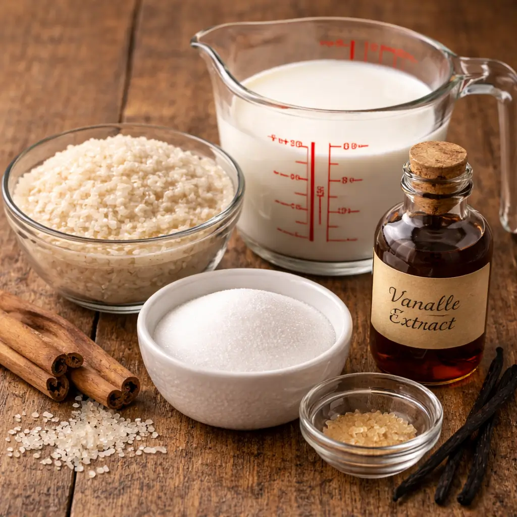 ingredients for kozy shack rice pudding recipe