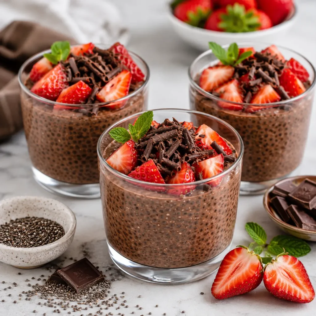 Chocolate chia gelatin trick recipe variation