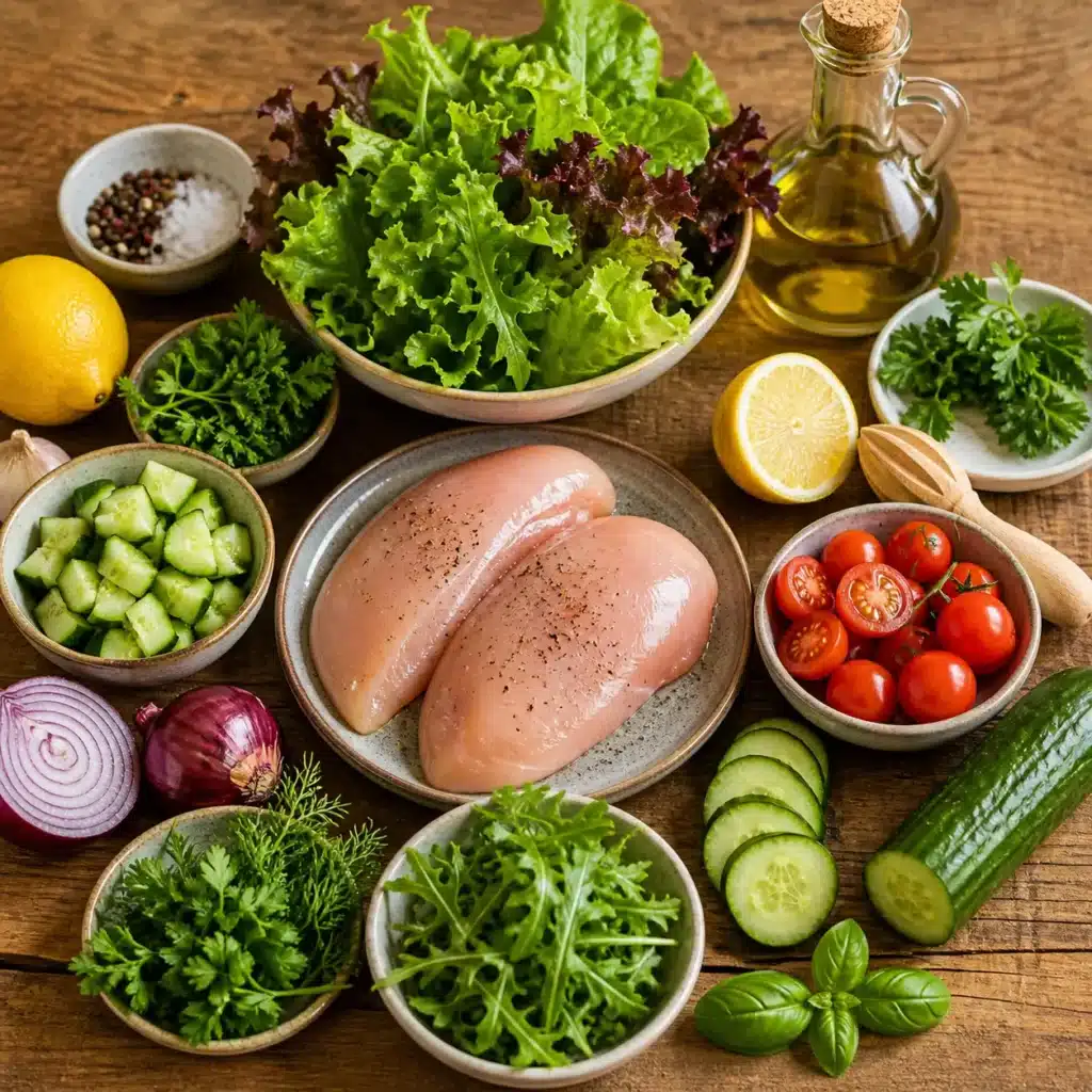 Ingredients for Gordon Ramsay chicken salad recipe